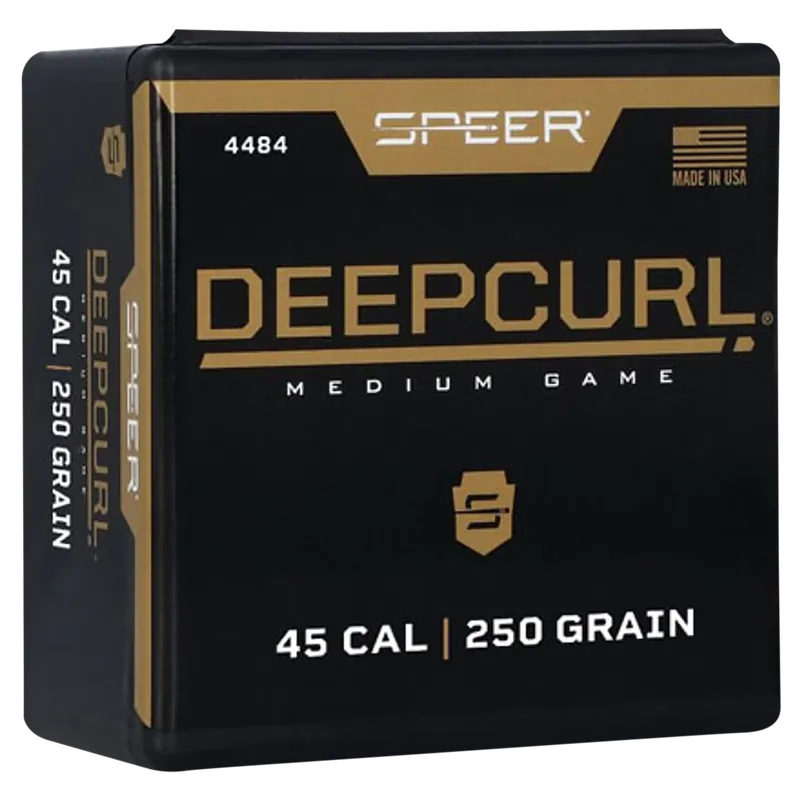 Speer DeepCurl .45 Caliber 250 Grain Hollow Point Hunting Bullets, 50/Box (5/Case) 4484