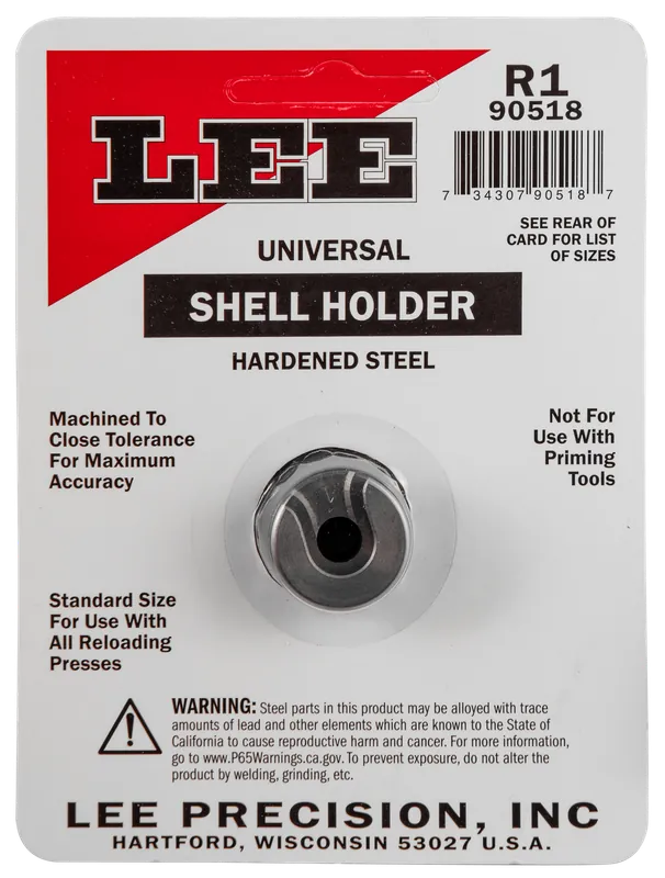 Lee Universal Shell Holder 1R for .38 Short/Long Colt, .38 Special & .357 Magnum Reloading Press 90518