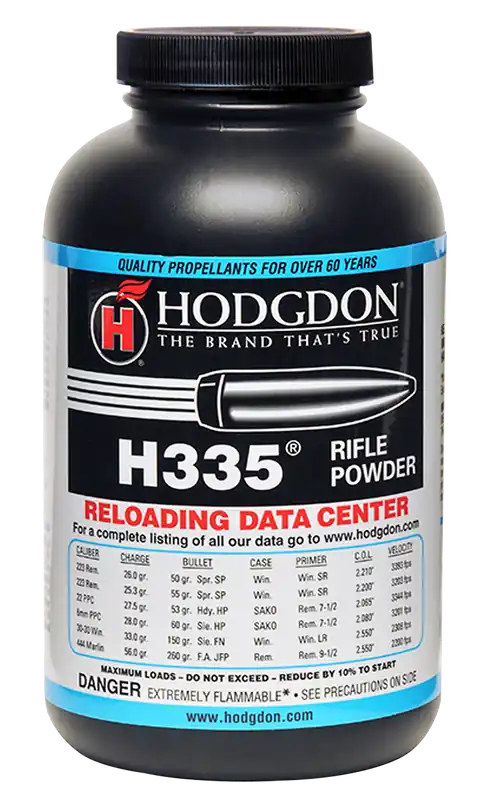 Hodgdon H335 Spherical Smokeless Rifle Powder 1 lb for .223/5.56 & Small Cartridges 3351