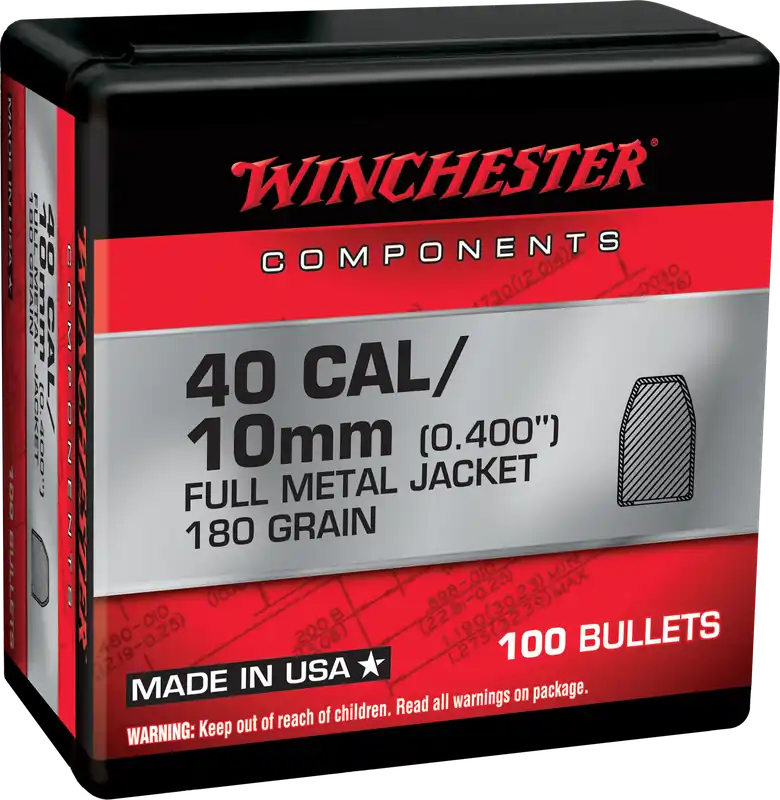 Winchester Ammo .45 Cal 230gr Jacketed Hollow Point Reloading Bullets .451", 500/Box (WB45HP230D)