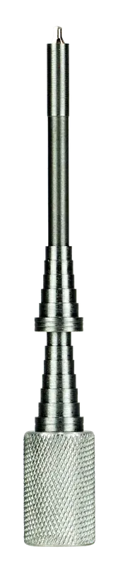 Hornady Pilot Style Flash Hole Deburring Tool, Multi-Caliber .224–.375, Steel, 399693