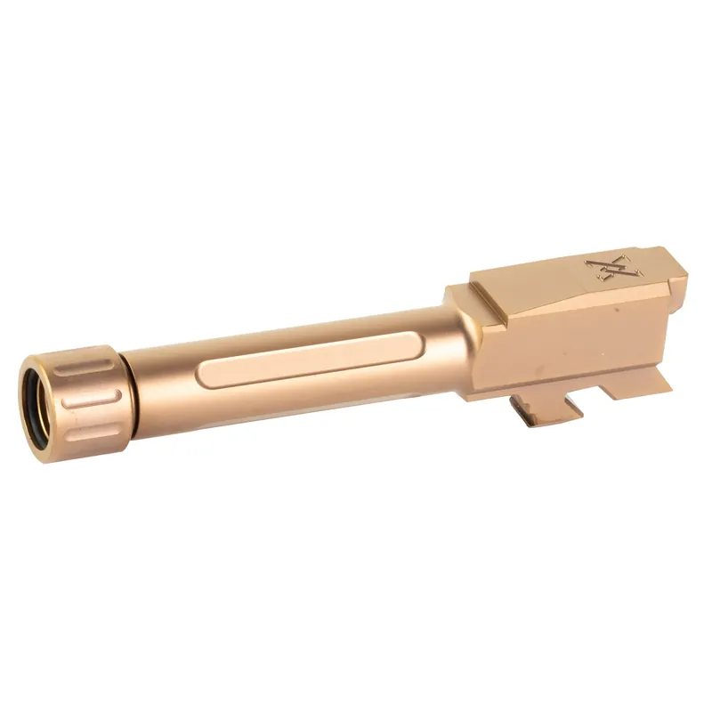 True Precision Glock 43/43X 9mm Threaded Match Barrel Copper TiCN PVD 1/2x28 TP-G43B-XTC
