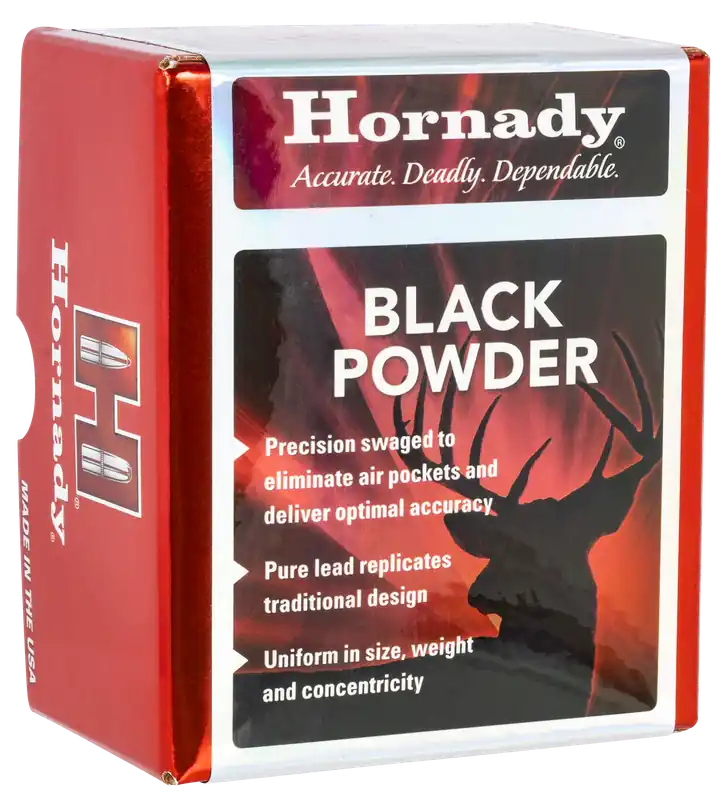 Hornady .54 Caliber (.535) Black Powder Lead Round Balls, Cold-Swaged Pure Lead, 100/Box 6110