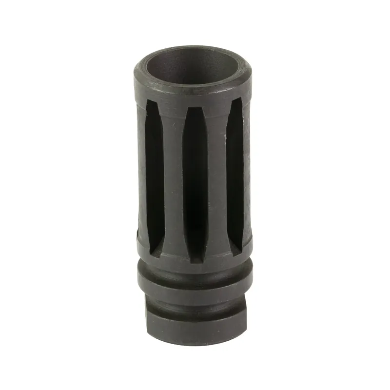 KAK Industry A2-Style Extended Flash Hider 1/2x28, Pre-Drilled for Pin & Weld 1-2-28A2EXTFLASHHID