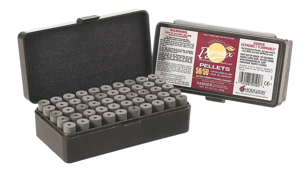 Hodgdon Pyrodex 50/50 Muzzleloading Pellets, 50 Caliber 50 Grain, 100 Count P5050