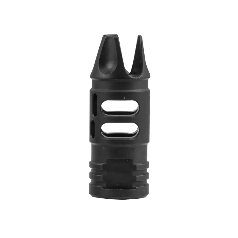 Mission First Tactical 3-Prong Ported 5.56/.223 Muzzle Brake, 416 Stainless, Black Nitride E2ARMD1