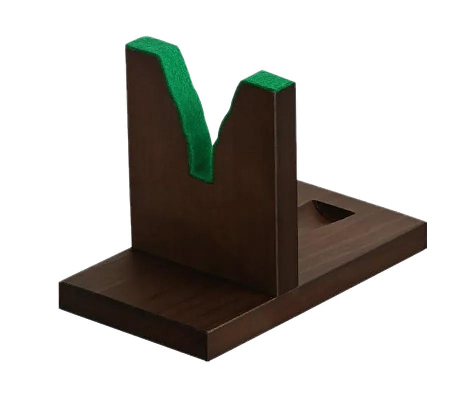 Traditions Revolver Loading/Display Stand, Collapsible Wood w/ Felt-Lined Support for Cap & Ball A1308