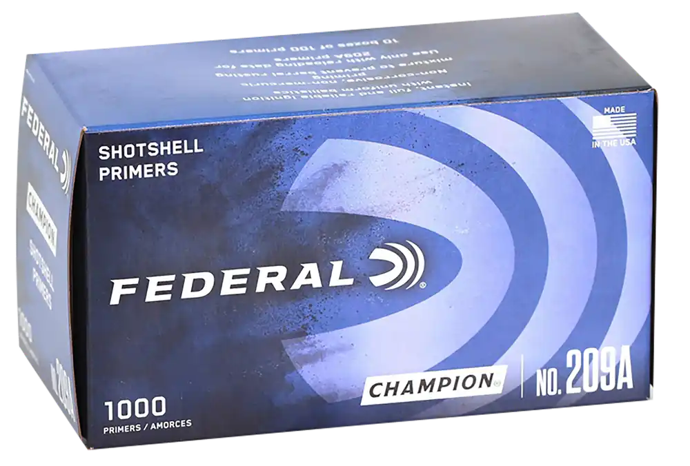 Federal Champion 209A 209 Shotshell Primers for Reloading, Reliable Consistent Ignition 209A