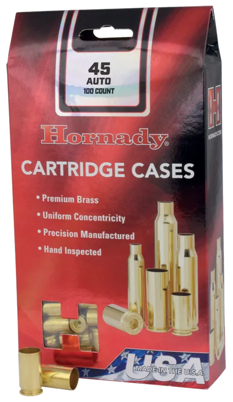 Hornady .22 Hornet Unprimed Rifle Brass Cartridge Cases, 50 Count, Uniform Concentricity 8602