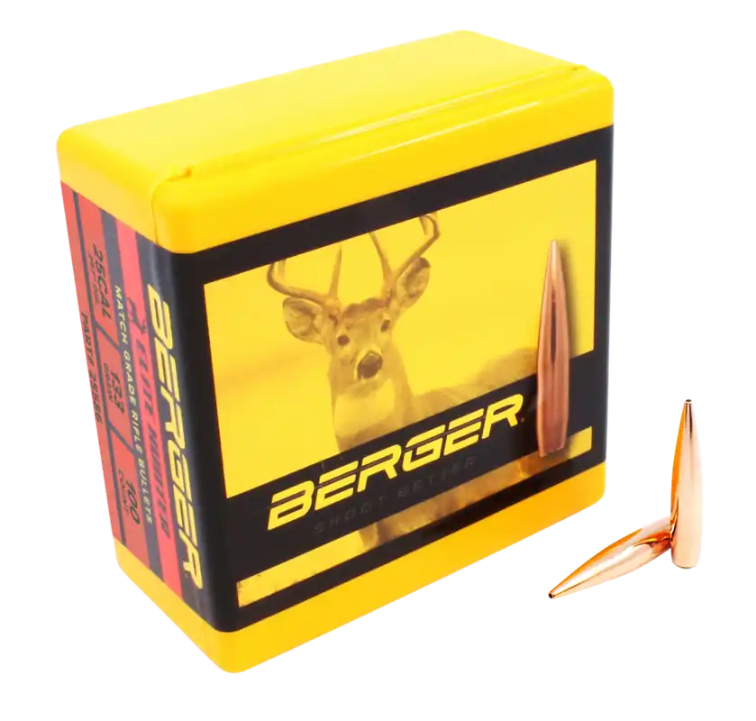 Berger Bullets Elite Hunter Outer Limits .25 Cal 133gr Boat Tail Hollow Point Bullets 100/Box 25586