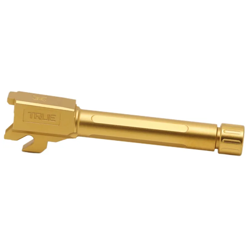 True Precision SIG Sauer P320 Compact 9mm Threaded Barrel, Gold Titanium Nitride 1/2x28 TP-P32CB-XTG
