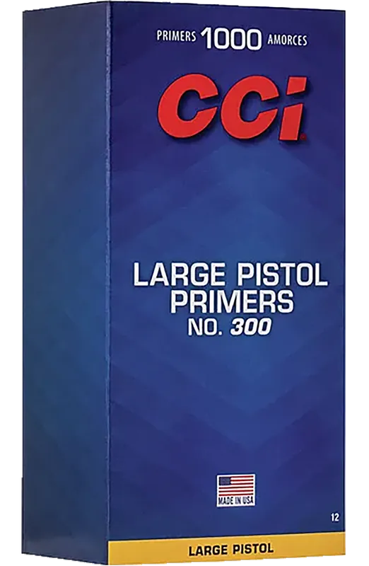 CCI Standard No. 300 Large Pistol Primers, Clean-Burning for Reloading, 1000/Box 0012