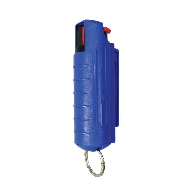 PS Products Blue Heat Eliminator Pepper Spray 0.5 oz Keychain w/ Marking Dye & Glow Button EHC14BLU-C