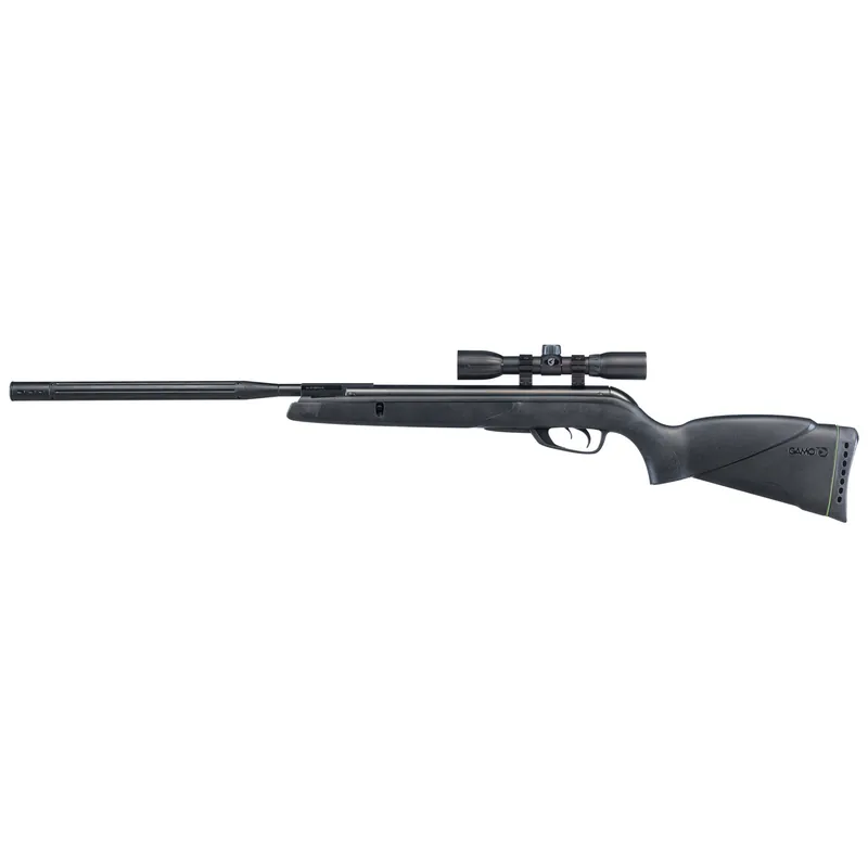 Gamo USA Wildcat Whisper .22 Cal Pellet Air Rifle with Inert Gas Technology and 4x32 Scope 611006785554