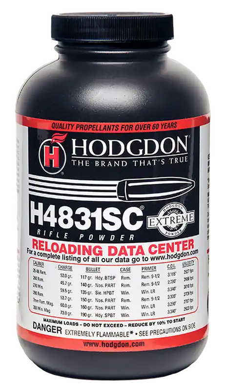 Hodgdon Extreme H4831SC Short Cut Extruded Rifle Powder, 1 lb Canister 48311S
