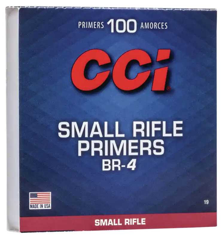 CCI Bench Rest BR-4 Small Rifle Primers for Precision Reloading, 1000 Count 0019