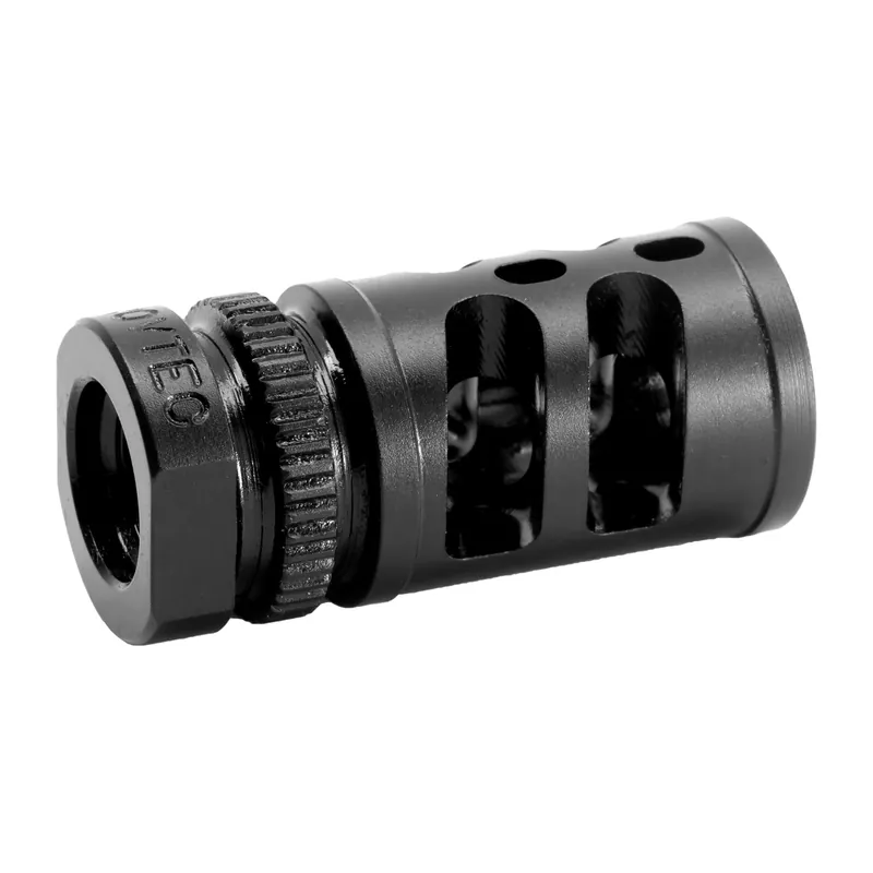GrovTec G-COMP 9mm Compensator, 1/2x28 Thread, Black Nitride Steel, GTHM351