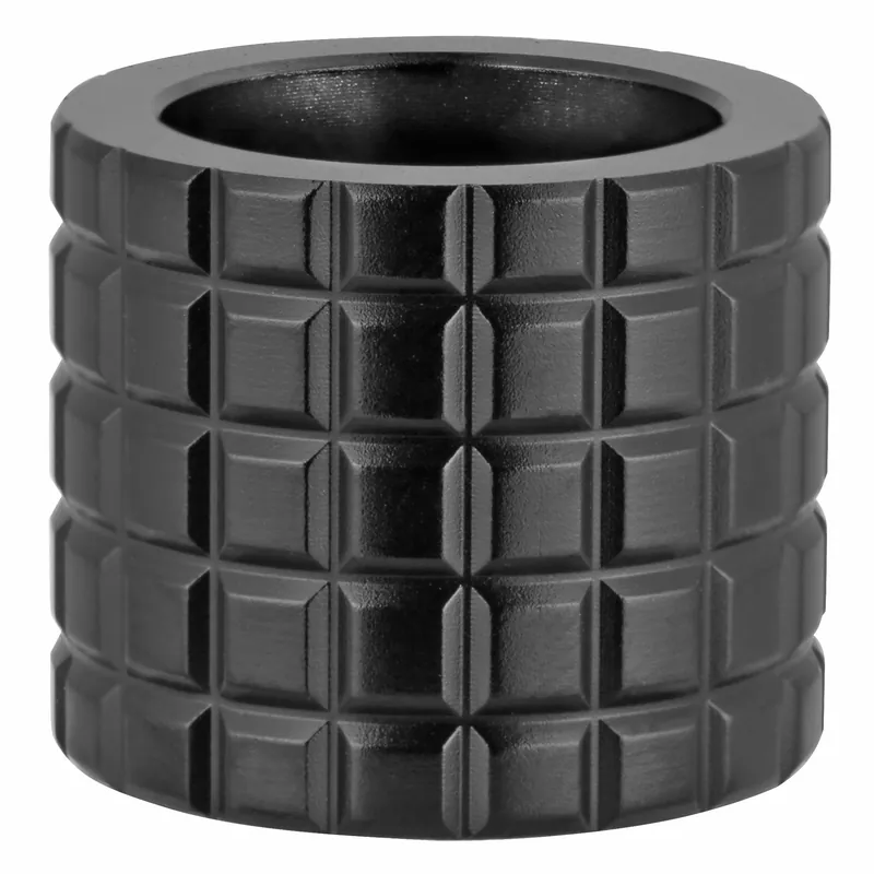 Backup Tactical Frag Pattern Rifle Thread Protector, 1/2x28 Right-Hand Threads, Black FRAG-BLK223