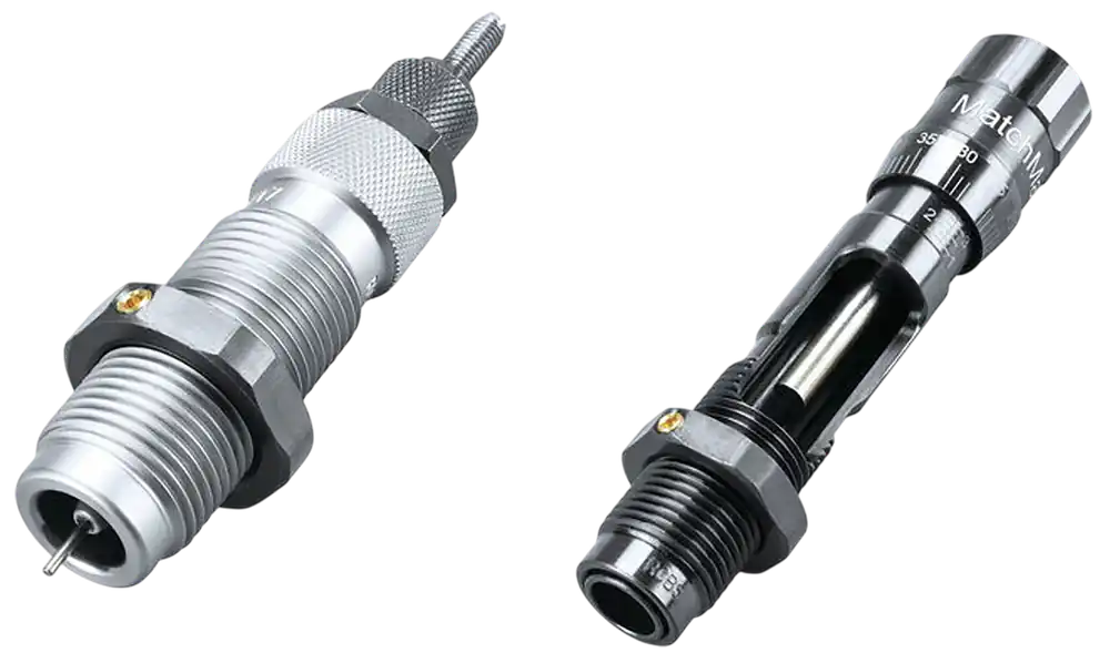 RCBS MatchMaster Full Length Bushing Die Set for .22 GT with Micrometer Seater & Window 24008