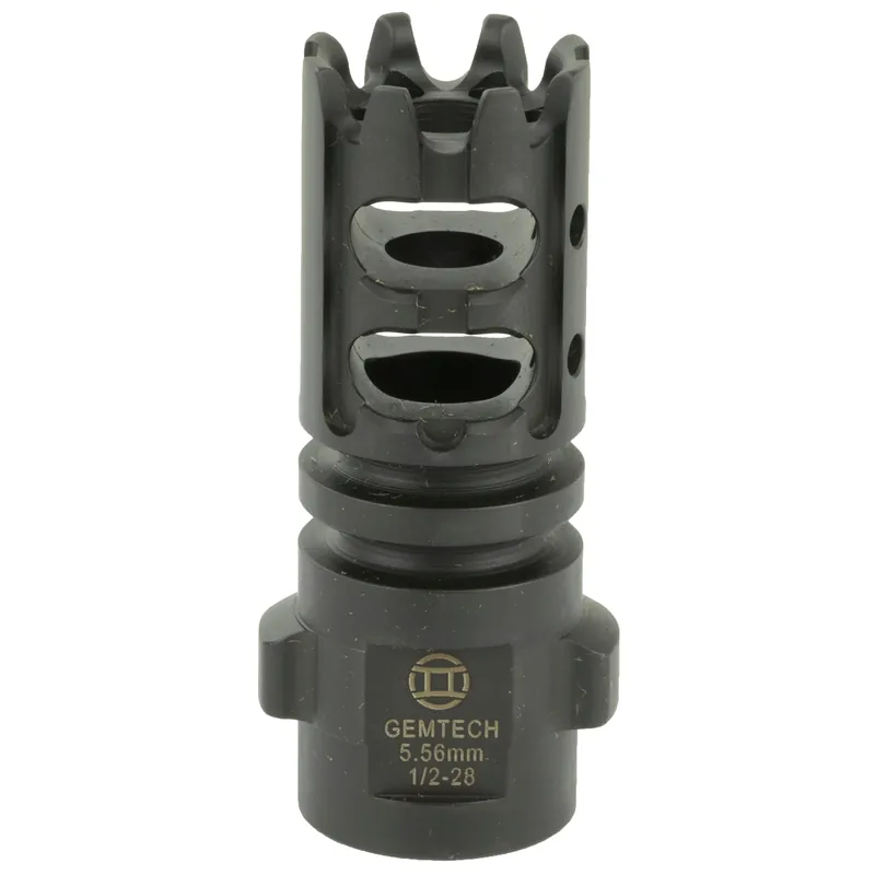 Gemtech Quickmount 5.56 Muzzle Brake, 1/2x28 Thread, Quick-Mount Lugs & Shim Kit 12152