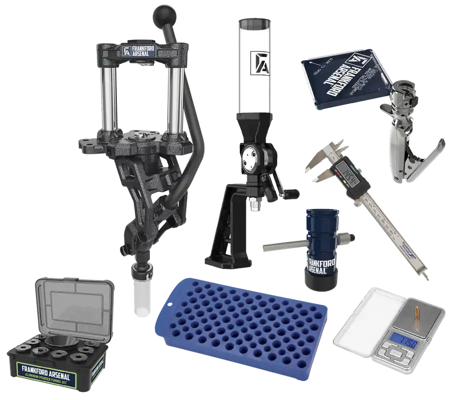 Frankford Arsenal Essentials Reloading Kit with F-1 Single Stage Press, Scale & Calipers 1198151