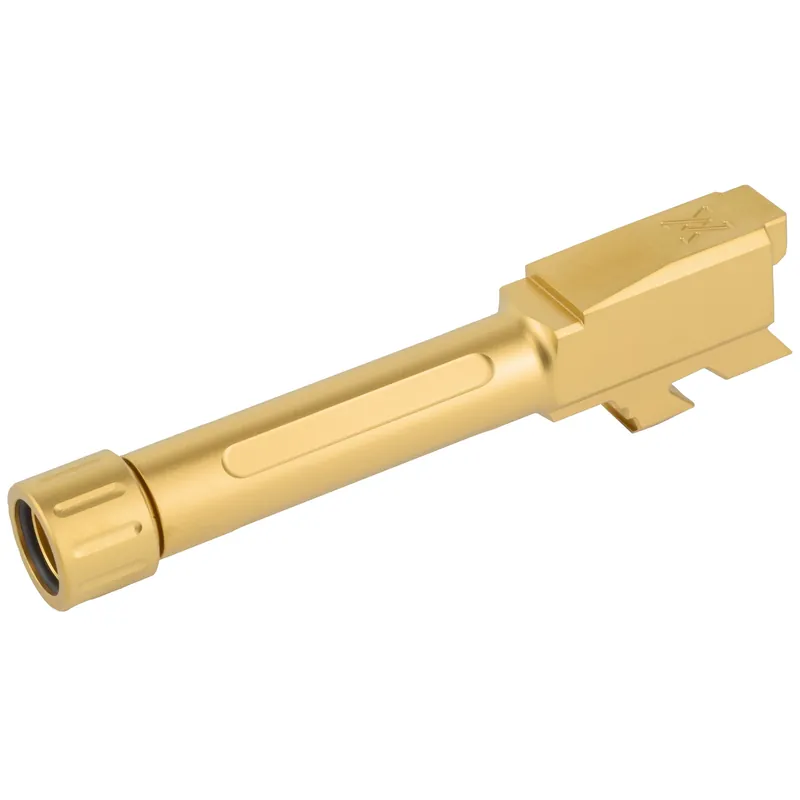 True Precision Glock 43/43X Threaded Match Barrel 9mm Gold Titanium Nitride 1/2x28 TP-G43B-XTG