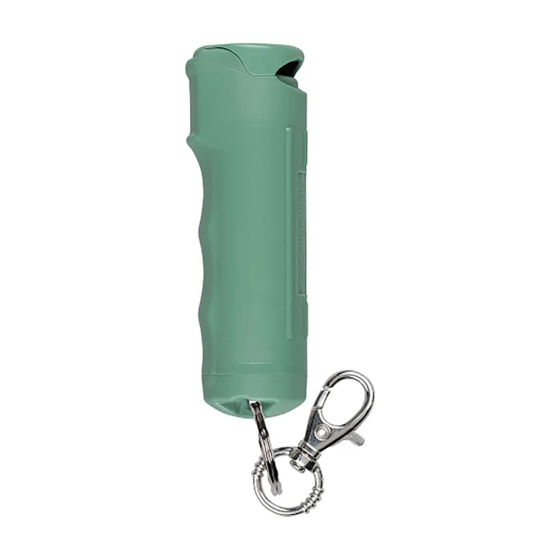 Sabre Flip Top Pepper Gel with UV Marking Dye, Sage Green Clip, 0.54 oz F15-SGUSG-02