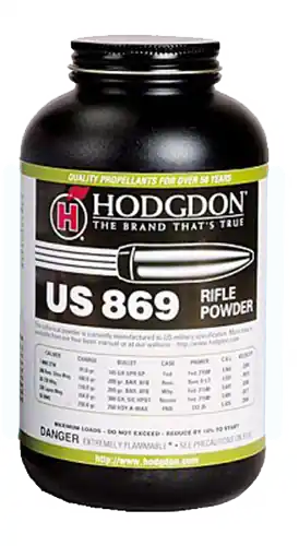 Hodgdon US 869 Spherical Magnum Rifle Powder for Heavy Bullets, 1 lb Canister 8691