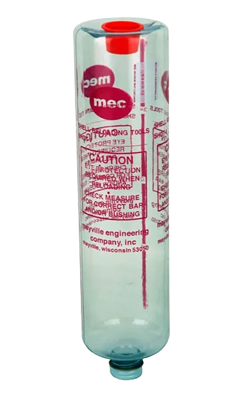 MEC Magnum Shot/Powder Bottle for Reloading Storage, Hard Plastic 12in, 8042