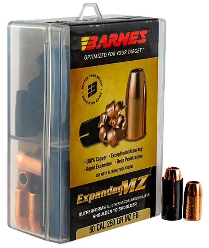 Barnes Bullets Expander MZ .50 Cal 300gr Hollow Point Muzzleloader Bullets, 15/Box 30569