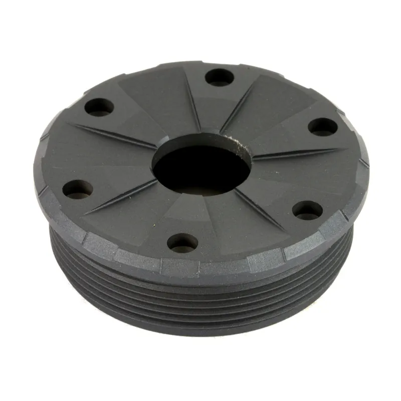 SilencerCo Bravo 9mm Front Cap, Gray Caliber-Specific Suppressor End Cap Accessory AC1412