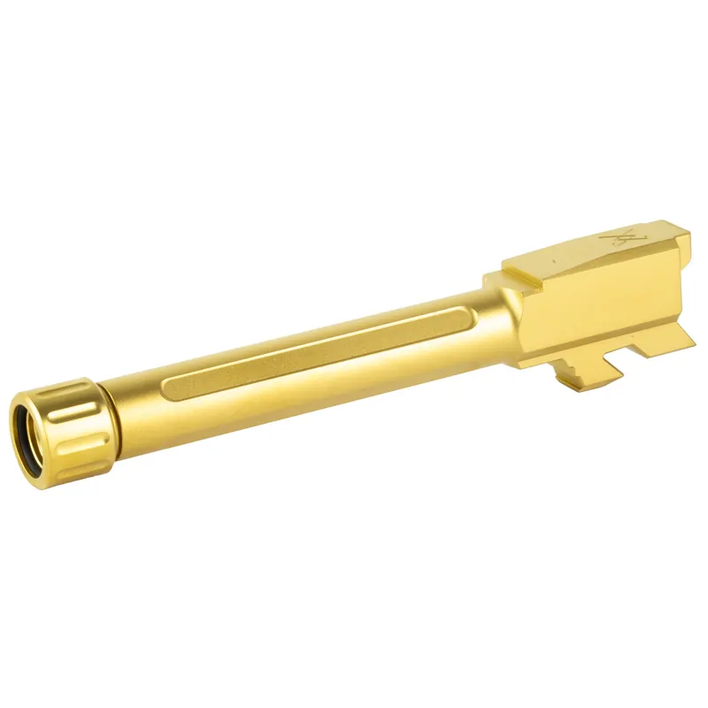 True Precision Glock 48 Threaded 9mm Barrel, Gold Titanium Nitride, 1 10 Twist TP-G48B-XTG