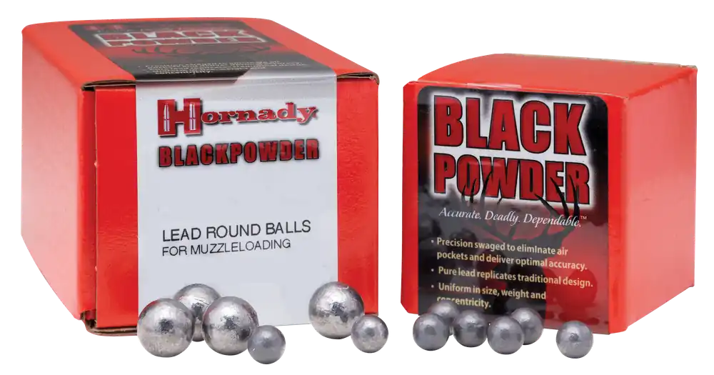 Hornady .45 Caliber (.457 in) Lead Round Balls, Cold-Swaged Pure Lead, 100 Count 6080