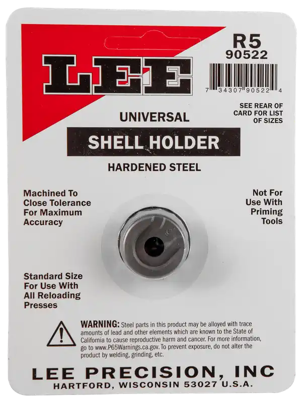 Lee Universal Reloading Press Shell Holder R5/ 5 for WSM, 7mm Rem Mag, .303 Brit, 480 Ruger 90522