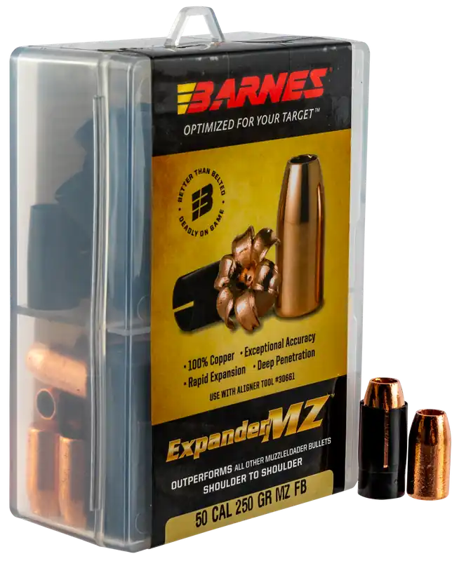 Barnes Bullets Expander MZ .50 Cal 250gr Hollow Point Muzzleloader Bullets w/ Sabots 30577