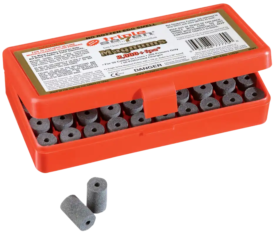 Hodgdon Triple Seven Magnum Muzzleloader Pellets 50 Grain 50 Count Box, 12/Case T7MAG