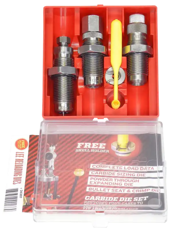 Lee Precision Carbide 3-Die Reloading Set for .30 M1 Carbine w/ Shell Holder & Dipper 90626
