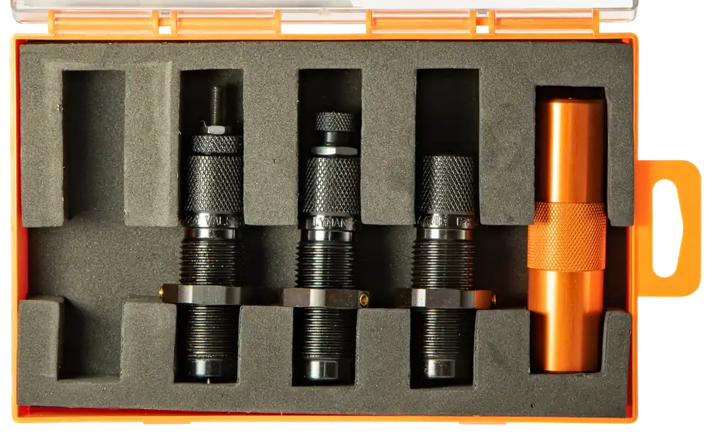 Lyman MSR Precision Die System 4-Die Set w/ Ammo Checker Go Gauge for 9mm Luger 7690107