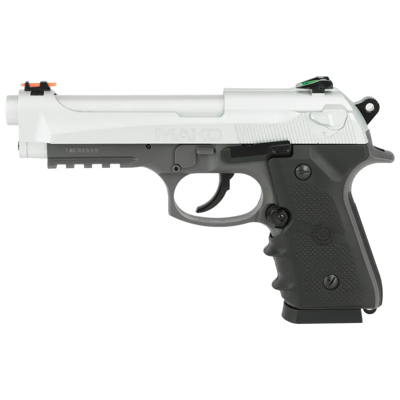 Crosman Mako CO2 Blowback BB Air Pistol with Fiber Optic Sights and Ergonomic Grip CM9B