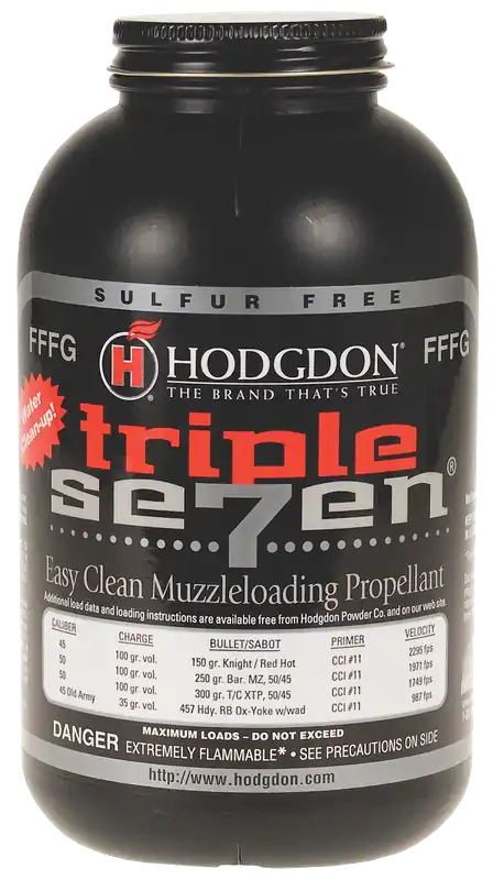 Hodgdon Triple Seven FFFg Granulated Muzzleloading Powder Substitute, 1 lb Bottle, T73