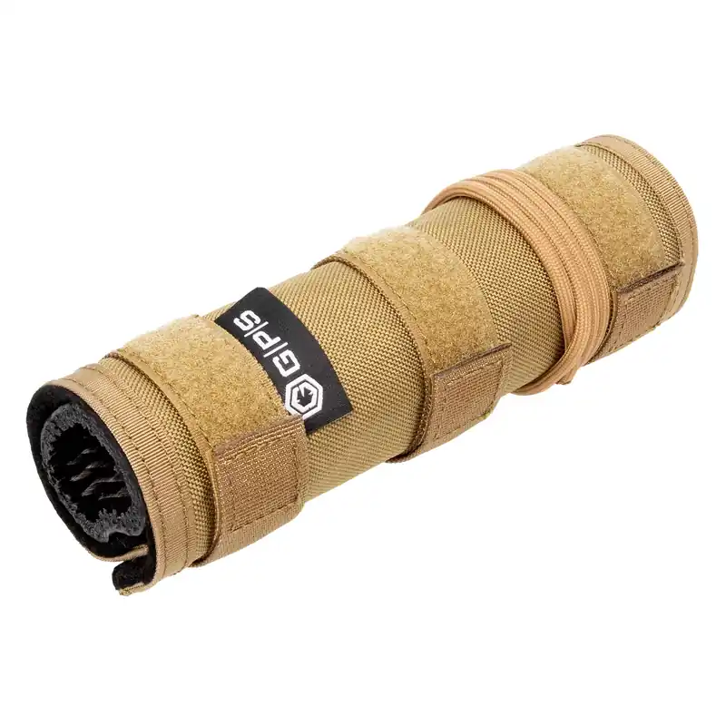 GPS Tactical Suppressor Cover 7.5in Tan, 1000D Nylon Heat-Resistant Lining GPS-T800-75T