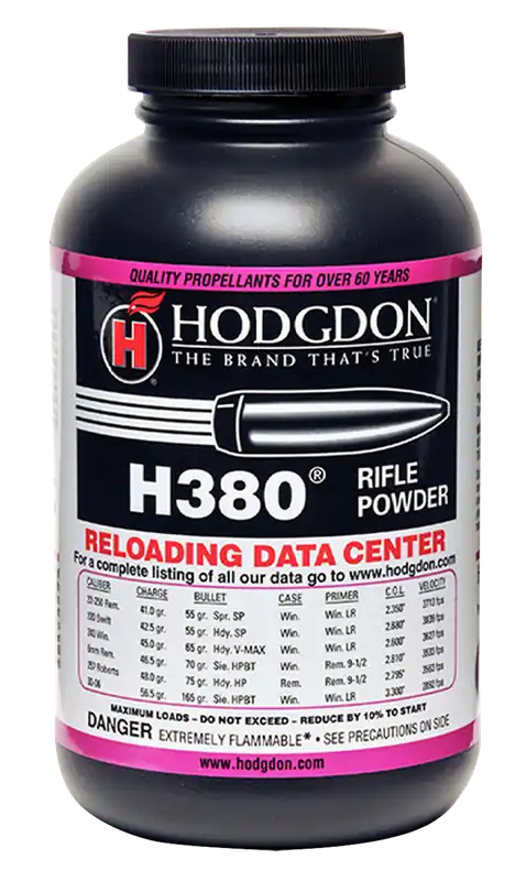 Hodgdon H380 Spherical Rifle Smokeless Powder Multi-Caliber 1 lb Canister - 3801