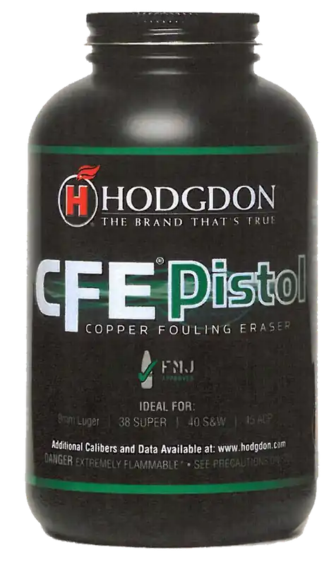 Hodgdon CFE Pistol Smokeless Powder 1 lb Spherical Copper Fouling Eraser Clean Burn PST1