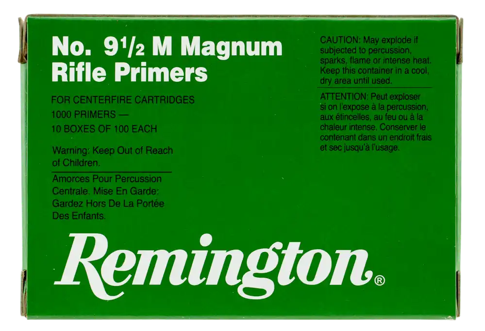Remington Ammunition Centerfire 9 1/2 Magnum Large Rifle Primers for Reloading (1000 Ct) 22622