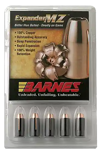 Barnes Bullets Expander MZ .45 Cal 195gr Copper Hollow Point Muzzleloader Bullets 15/Box 30506