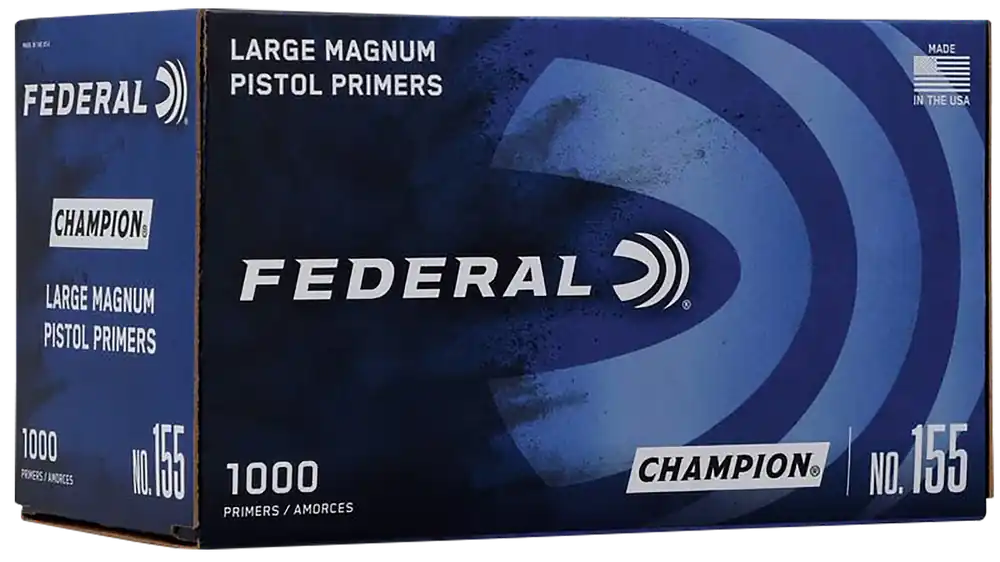 Federal Champion No. 155 Large Magnum Pistol Primers for Reloading, 1000-Count 155