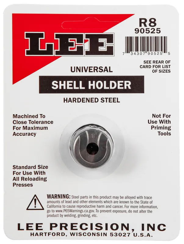 Lee Precision Universal Shell Holder R8 8R for 32 Win/348 Win/40-65/45-70 Cases 90525