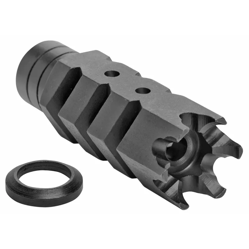 ATI Outdoors Advance Tech AR-10 .308 Shark Muzzle Brake, 5/8x24 Steel Parkerized Black A.5.10.2553