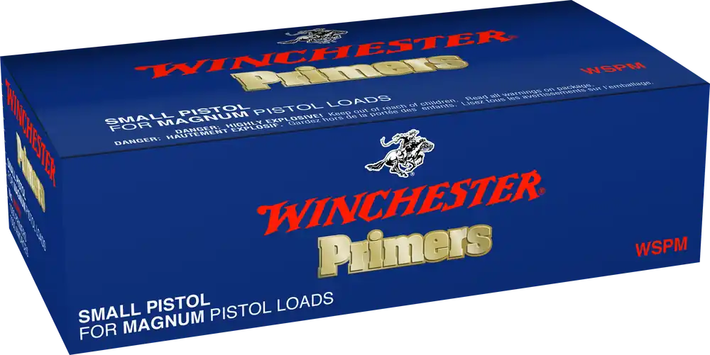 Winchester Ammo Centerfire Small Pistol Magnum Primers 1-1/2M-108, 1000 Count WSPM