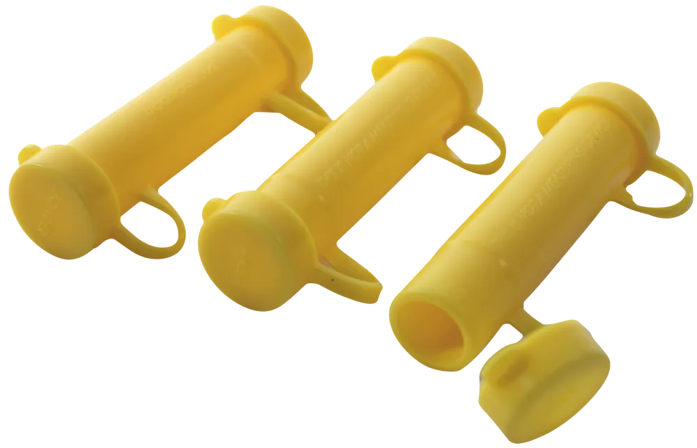 Traditions EZ Loader Muzzleloader Speed Loader Tubes, .50 Cal Yellow 3-Pack A1314